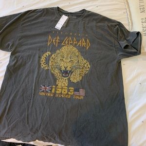 Oversized Def Leppard Band T shirt